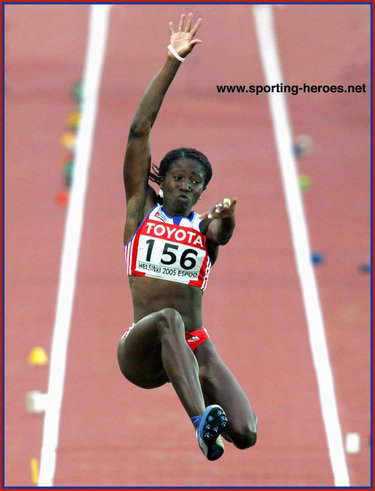 Yargelis Savigne - Cuba - 2005 World Championships 2nd & 4th in LJ and TJ.