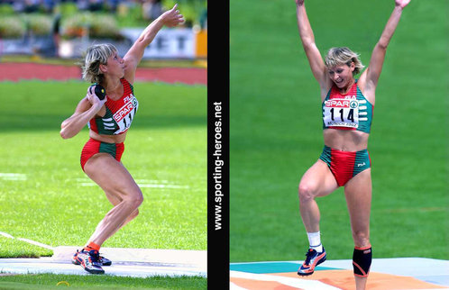 Natalya Sazanovich - Belarus - Bronze medal at 2002 European Championships.