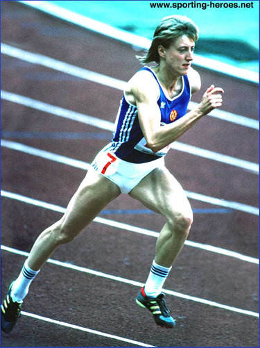 Ines Schulz - East Germany - Sixth in the Heptathlon at 1988 Olympic Games.