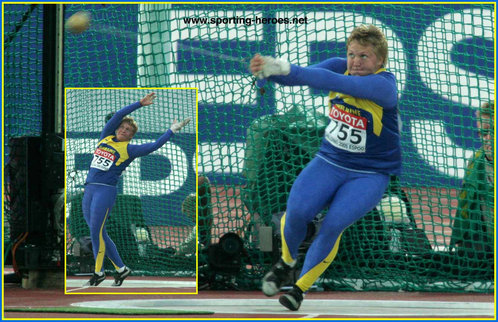 Iryna Sekachova - Ukraine - Sixth in the Hammer at the 2005 World Championships.