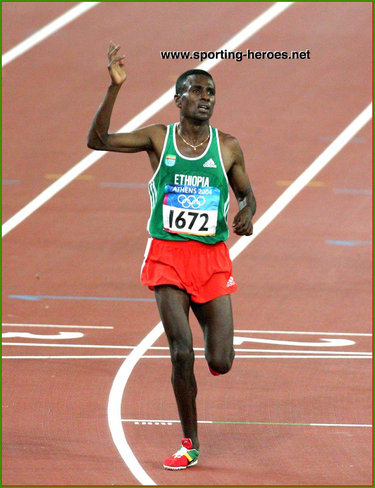 Sileshi Sihine - Ethiopia - 2004 Olympics Games 10,000m silver medal