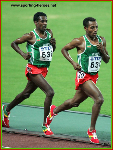Sileshi Sihine - Ethiopia - 2007 World Championships 10,000m silver medal.