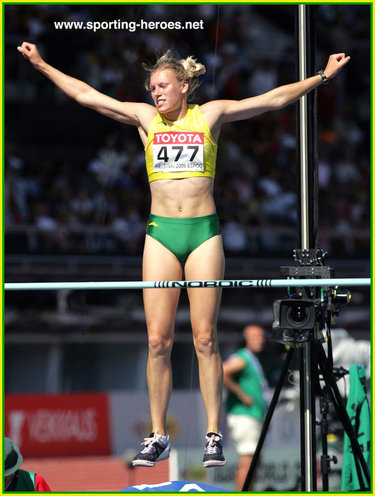 Austra Skujyte - 4th. in the Heptathlon at the 2005 World Championships