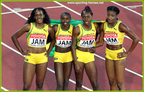 Ronetta Smith - Jamaica - 4x400m medals at 2003 & 2005 World Championships.