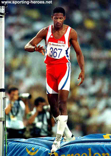 Javier Sotomayor - Cuba - Olympic Champion in Barcelona 1992.