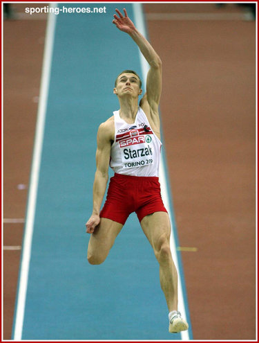 Marcin Starzak - Poland - 2009 European Indoor Champs Long Jump bronze medal.