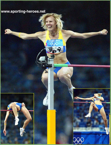 Viktoriya Styopina - Ukraine - 2004 Olympic High Jump bronze medalist.