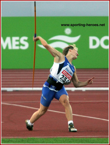 Paula Tarvainen - Finland - Sixth in the Javelin at the 2005 World Championships.