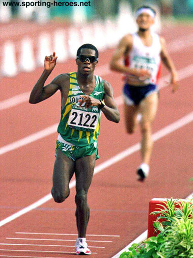 Josiah Thugwane - South Africa - 1996 Olympic Games marathon gold medal.