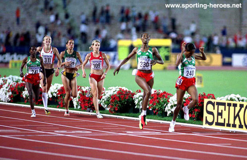 Derartu Tulu - Ethiopia - Gold medal at 2001 World Athletics Championships.