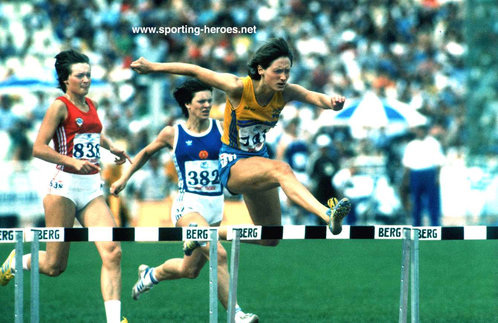 Birgit Uibel - East Germany - 6th in the 400m Hurdles at 1982 Euro Championships.