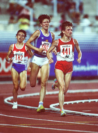 Kathrin Ullrich - East Germany - European 10,000m silver medal in 1990.