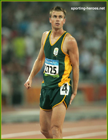 Juan Van Deventer - South Africa - 2008 Olympics Games 1500m finalist.