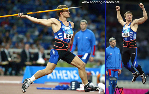 Andrus Varnik - Estonia - 2004 Olympic Javelin finalist  (result)