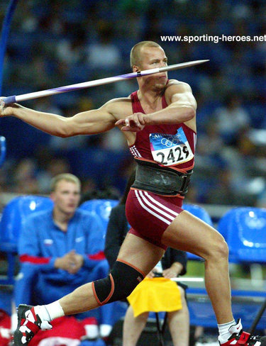 Vadims Vasilevskis - Latvia - 2004 Olympics Javelin silver medal.