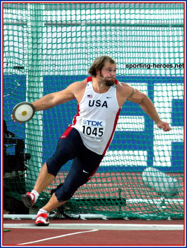 Ian Waltz - U.S.A. - Fifth in the Discus at the 2005 World Championships