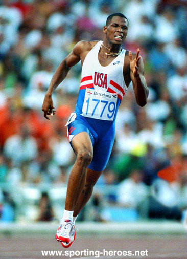 Quincy Watts - U.S.A. - Olympic 400m & 4x400m gold medallist in 1992
