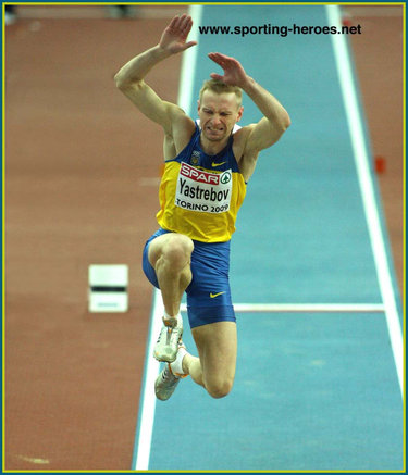 Viktor Yastrebov - Ukraine - 2009 European Indoor Champs Triple Jump silver medal.