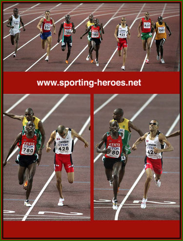 Alfred Kirwa Yego - Kenya - 2007 World Athletics Championships 800m Gold medal.