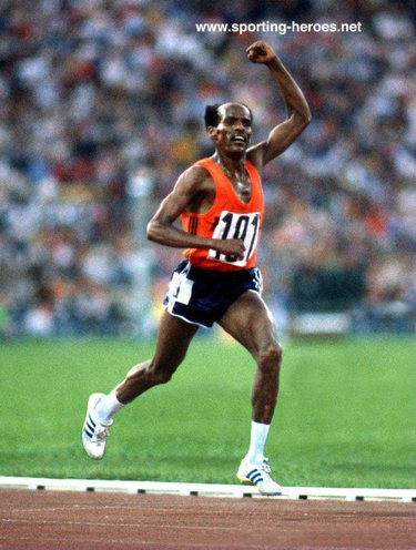 Miruts Yifter - Ethiopia - Double Gold Medals at 1980 Olympic Games.