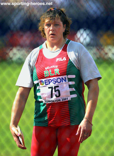 Ellina Zvereva - Belarus - Discus gold at Sydney Olympic Games.