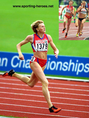 Olesya Zykina - Russia - 400m Gold medal at 2002 European Championships.