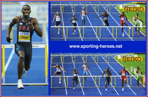 Kerron Clement - U.S.A. - 2009 & 2007 World 400m Hurdles Champion.