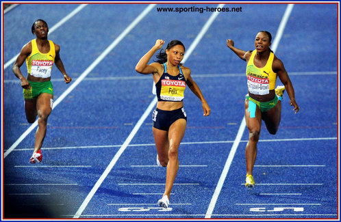 Allyson Felix - U.S.A. - 2009 World Championships 200m Champion in Berlin.