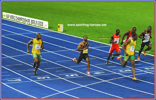 Tyson Gay - U.S.A. - 2009 World Championships 100m silver (result)