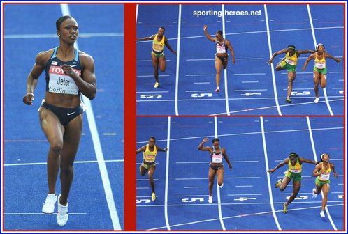 Carmelita Jeter - U.S.A. - 100m bronze at 2009 World Atheltics Championship.