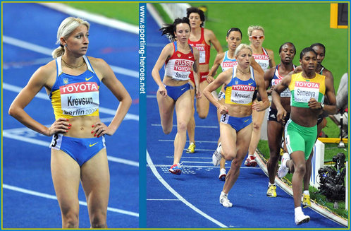 Yuliya Krevsun - Ukraine - 4th in the 800m at the 2009 World Championships.