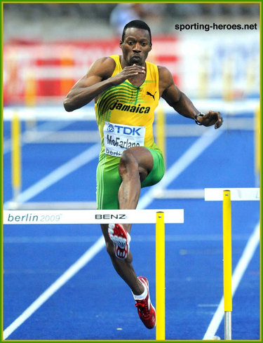 Danny McFarlane - Jamaica - Olympic Games silver medal in 400m hurdles.