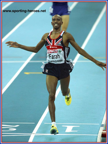 Mo Farah - Great Britain & N.I. - 2009 European Indoor Championships 3000m Gold (result)