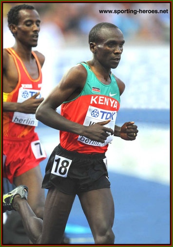 Eliud Kipchoge - Kenya - 5th in the 5000m at the 2009 World Championships.