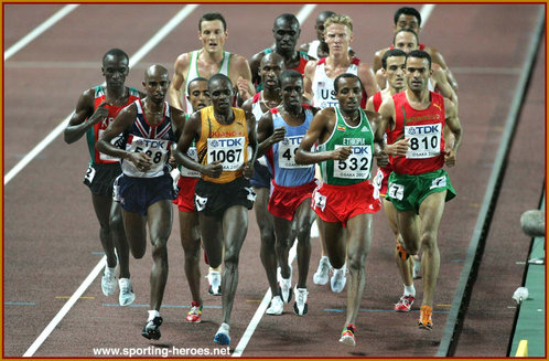 Moses Ndiema Kipsiro - Uganda - 2007 World Championships 5000m bronze medal.