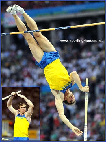 Maksym Mazuryk - Ukraine - European silver medal pole vaulter.