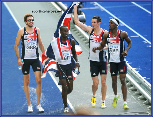 Michael Bingham - Great Britain & N.I. - 2009 World Championships 4x400m silver medal.