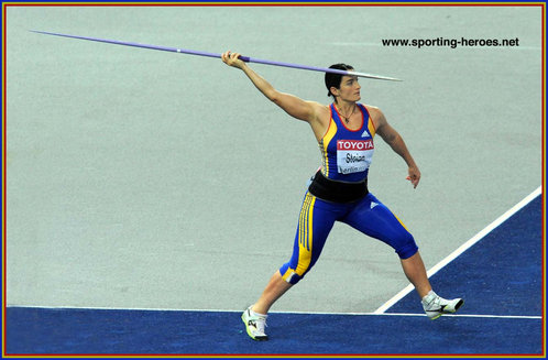 Monica Stoian - Romania - 3rd. in the Javelin at the 2009 World Championships.