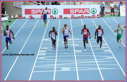 Martial Mbandjock - France - 200m bronze at 2010 European Championships.