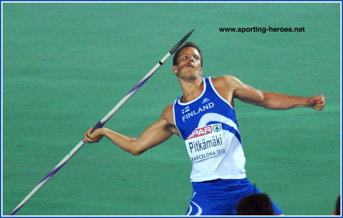 Tero Pitkamaki - Finland - 2010 European Championships Javelin bronze medal.
