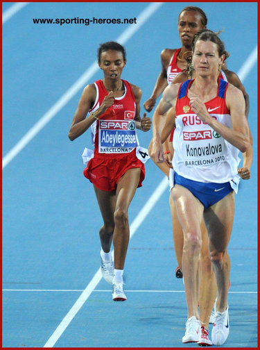 Elvan Abeylegesse - Turkey - Two Gold medals at 2010 European Championships