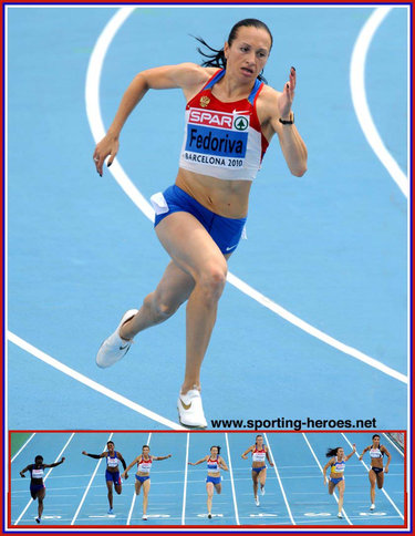 Aleksandra Fedoriva - Russia - 2010 European Championships 200m bronze medal.