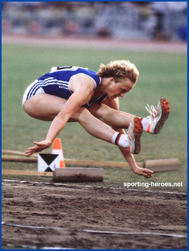 Helga Radtke - East Germany - Long Jump medals at 1986 & 1990 European Championships.
