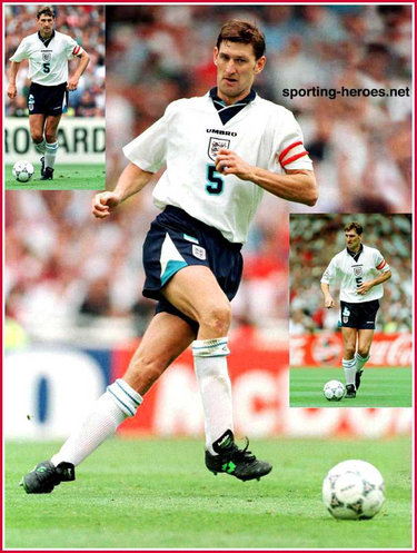 Tony Adams - England - Biography of his International career for England - continued.