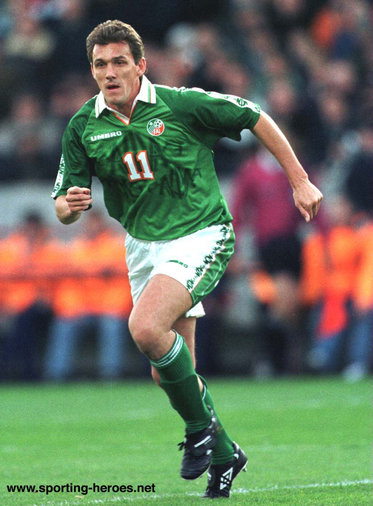Tony Cascarino - Ireland - International Football Caps for Ireland.