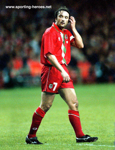 Barry Horne - Wales - Iinternational matches for Wales.