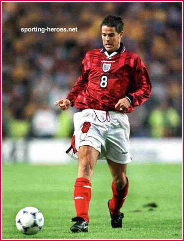Jamie Redknapp - England - England football Caps 1995-1999