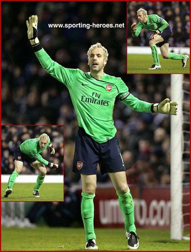 Manuel Almunia - Arsenal FC - Premiership appearances for Arsenal.