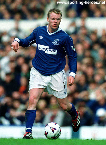 Michael Ball - Everton FC - League Appearances