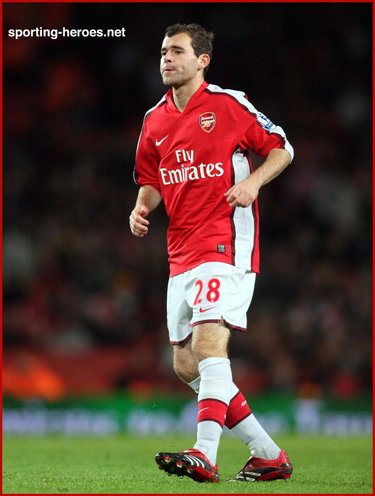 Amaury Bischoff - Arsenal FC - League appearances.
